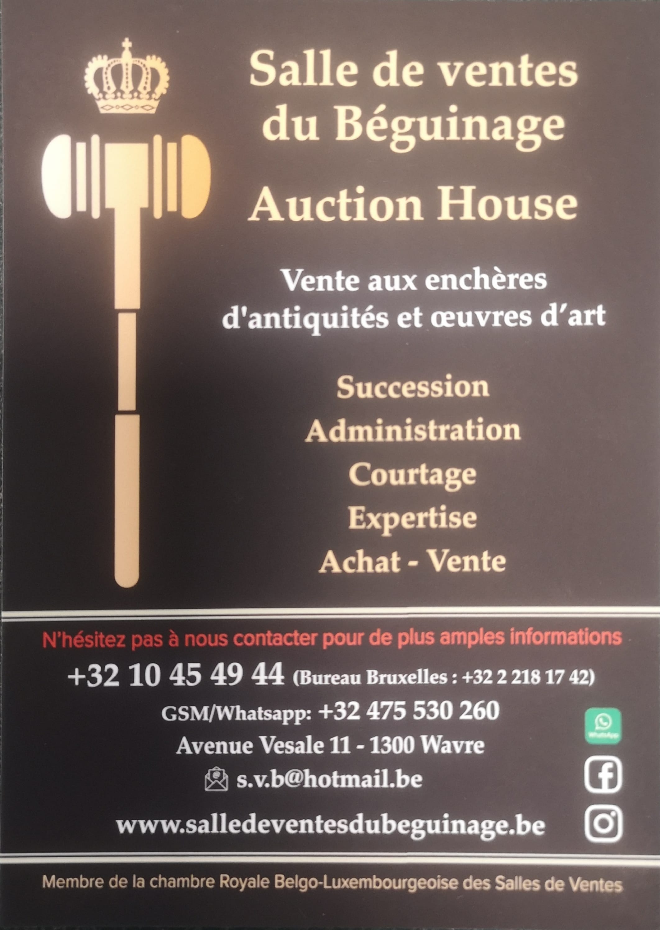 Salle de ventes du Béguinage logo