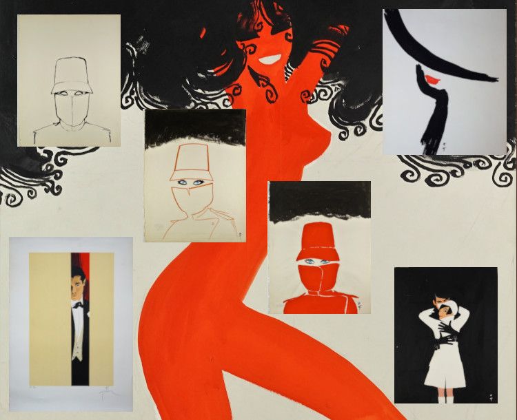 René GRUAU (1909-2004) Affichiste, dessinateur...