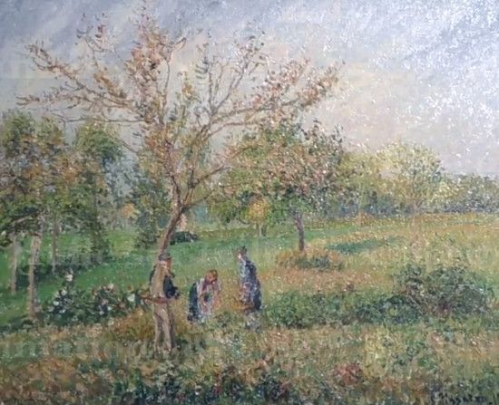 Camille Pissarro, Dans le pré en automne à Éragny