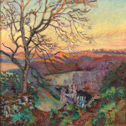 Armand Guillaumin, paysage de Crozant aux enchères
