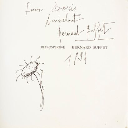 Une dédicace fleurie de Bernard Buffet