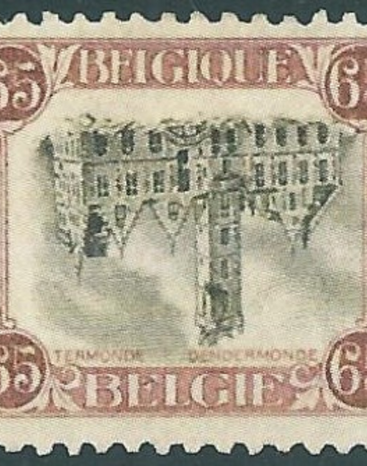 Le timbre avec centre renversé