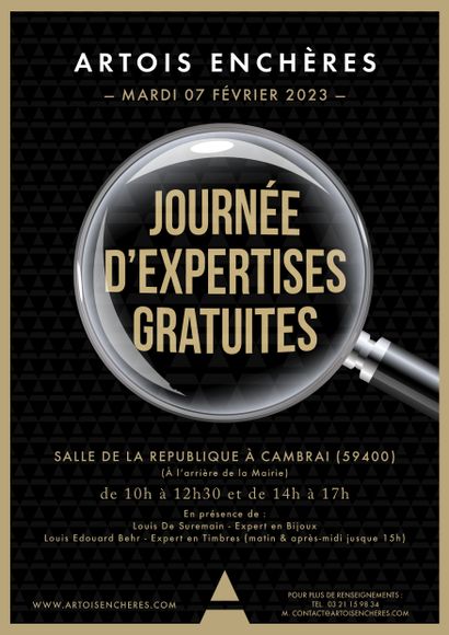 JOURNÉE D'EXPERTISES GRATUITES -  CAMBRAI - MARDI 7 FEVRIER 2023