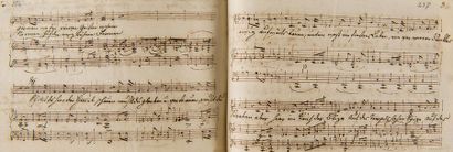 112 MANUSCRITS AUTOGRAPHES DE COMPOSITEURS [1817-1850] RÉUNIS PAR ALOYS FUCHS