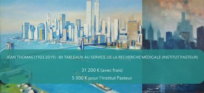 80 tableaux de Jean THOMAS (1923-2019) pour soutenir la recherche médicale (Institut Pasteur) 