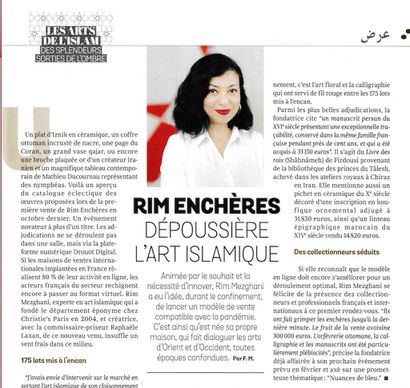 ARTICLE DE PRESSE DANS LE MAGAZINE LE COURRIER DE L'ATLAS