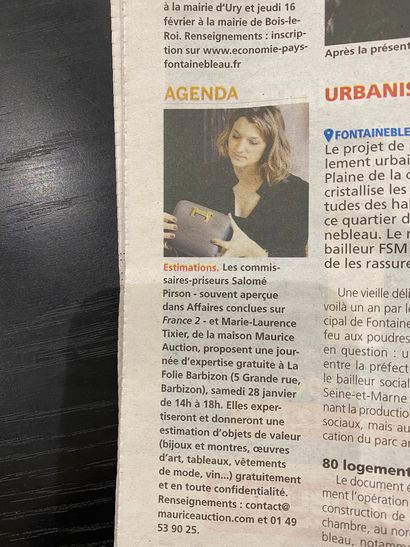 Retrouvez l'article dans La République sur la journée d'expertise à La Folie Barbizon samedi 28 janvier par nos commissaires-priseurs Salomé Pirson et Marie-Laurence Tixier 