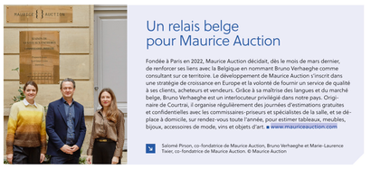 Retrouvez l'article dans Collect Arts Antiques Auctions sur notre développement en Belgique