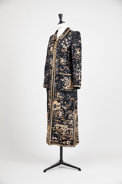 The Magnificent 'Coromandel' evening coat embroidered by Lesage, Autumn-Winter 1996-1997,