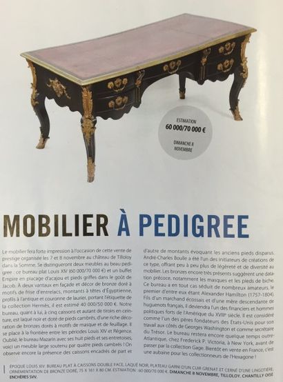 MOBILIER A PEDIGREE