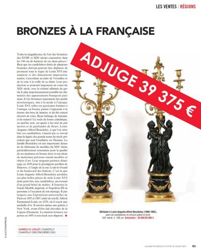 Article Gazette Drouot : 