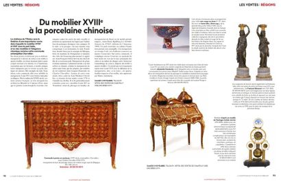 Du Mobilier XVIIIè à la porcelaine chinoise, Article de la Gazette Drouot n°36 du 25 Octobre 2019, p.112 et 113