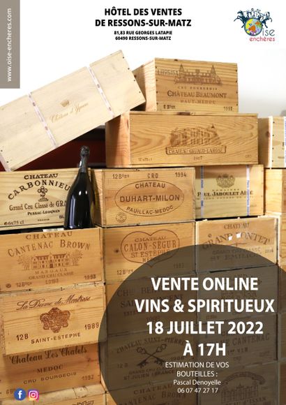 Vins & Spiritueux courant Juin 2022
