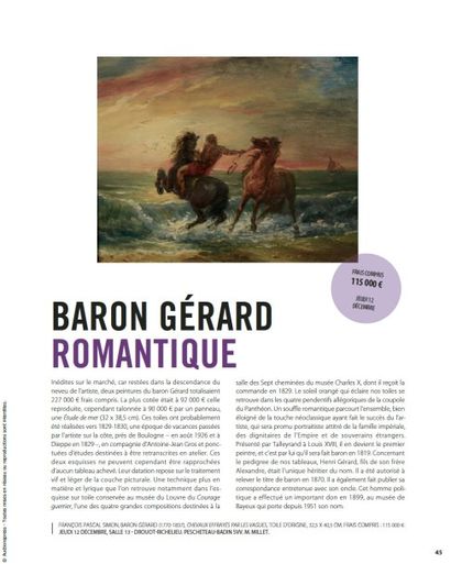 BARON GÉRARD ROMANTIQUE FRAIS COMPRIS 115 000 €