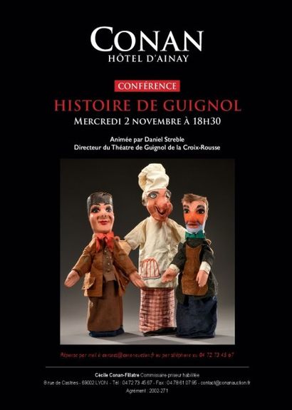 CONFERENCE - HISTOIRE DE GUIGNOL - 2 NOVEMBRE 2016