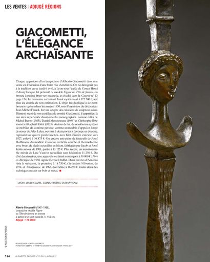 GIACOMETTI, L'ELEGANCE ARCHAÏSANTE 