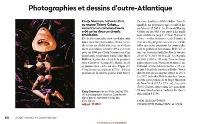 Photographies et dessins d'outre Atlantique 