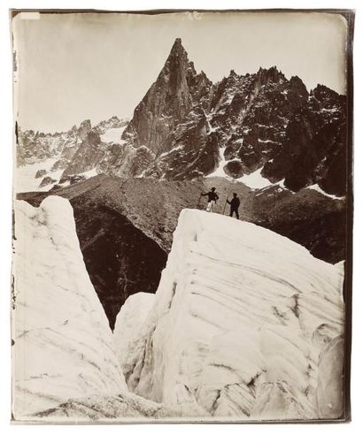 adjugé 10 795 €, Fernand BRAUN, La Mer de Glace et l'Aiguille du Dru, expédition de 1875