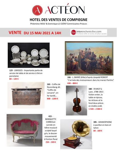  INTERIEURS DE DEMEURES DE L'OISE et COLLECTIONS PARTICULIERES