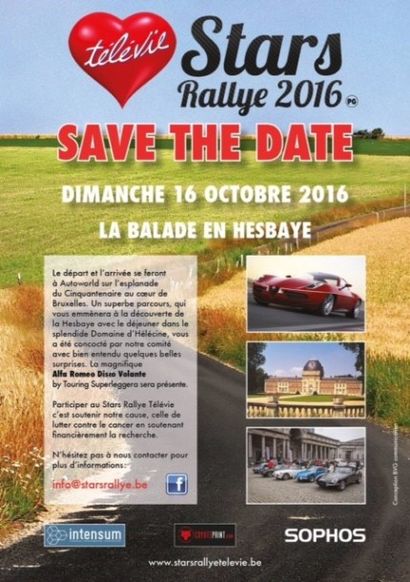 Rallye des Stars Télévie 2016