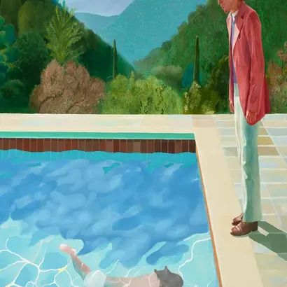 Les beaux jours arrivent, un splash dans la piscine de David Hockney !