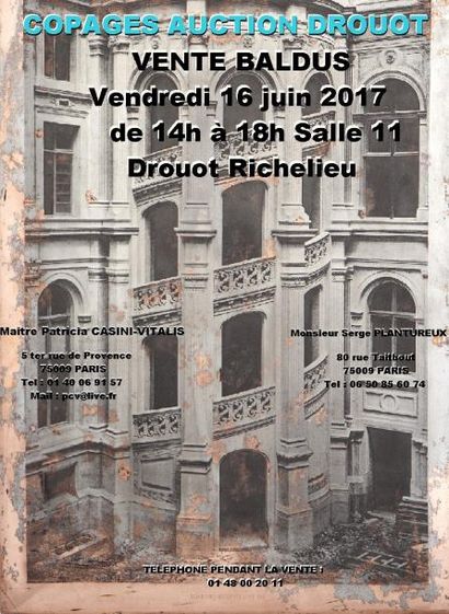 Vente sans précédent de plaques de photogravures d'Edouard Baldus le 16 juin 2017 