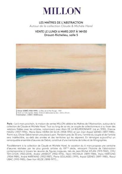 ANNONCE - Les maîtres de l'abstraction Autour de la collection Claude & Michèle Harel