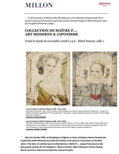 COLLECTION DE MAÎTRE P…. ART MODERNE & JAPONISME