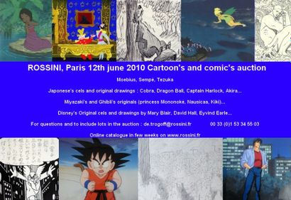 Cartoon’s and comic’s auction