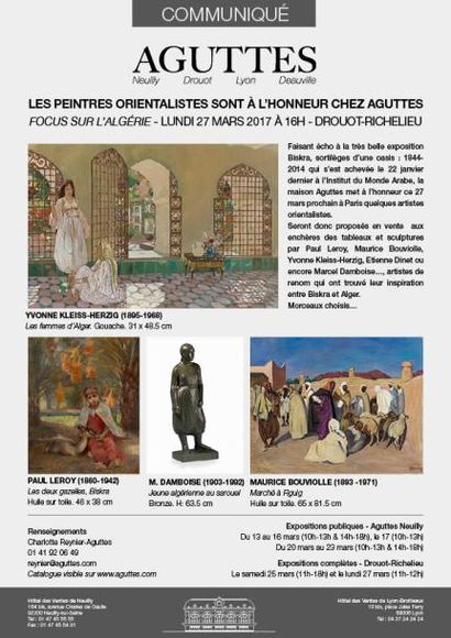 Les peintres orientalistes sont à l’honneur chez Aguttes - Focus sur l’Algérie