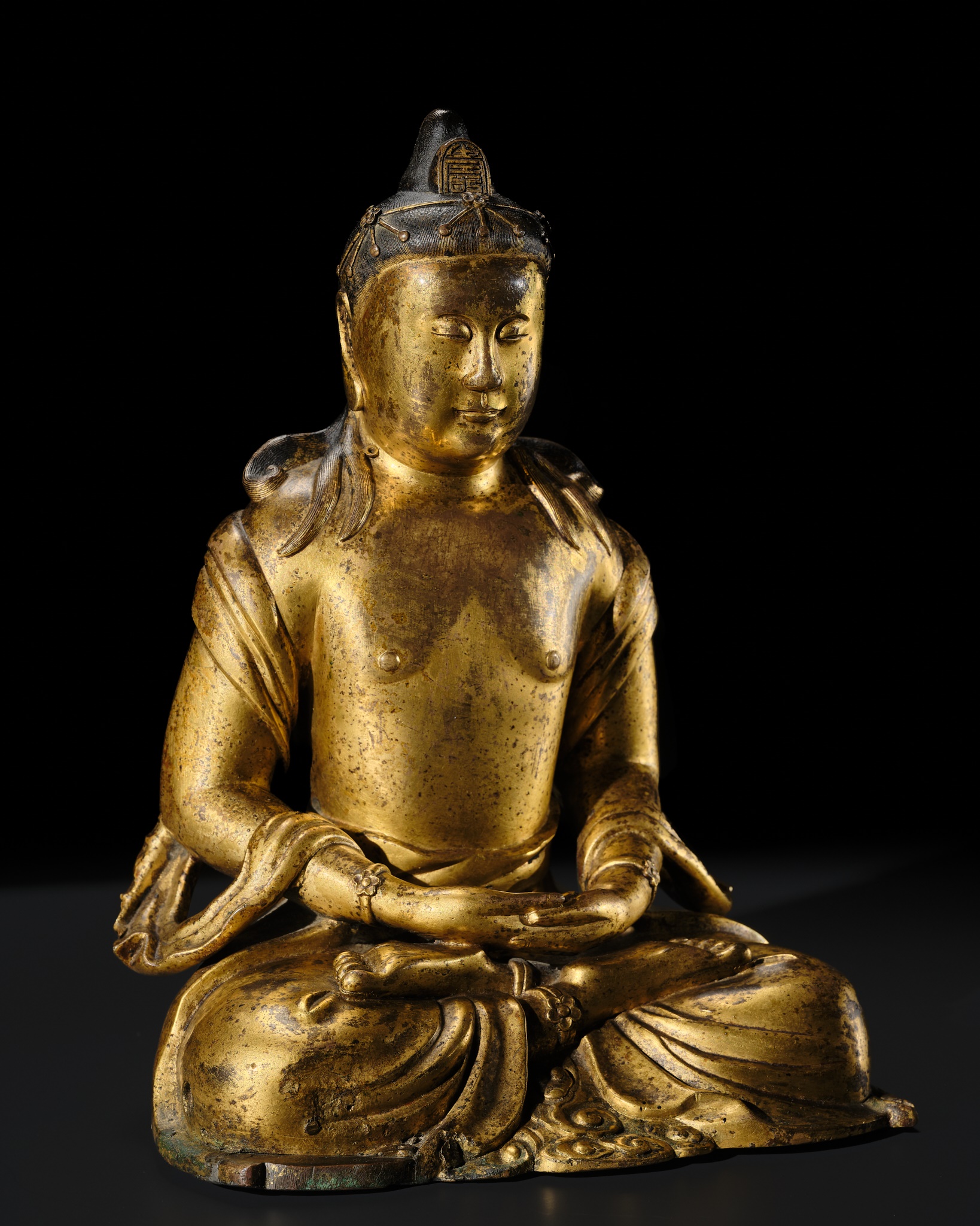 RARE FIGURE D'AMITAYUS EN ALLIAGE DE CUIVR... Arts d'Asie enchères — free download