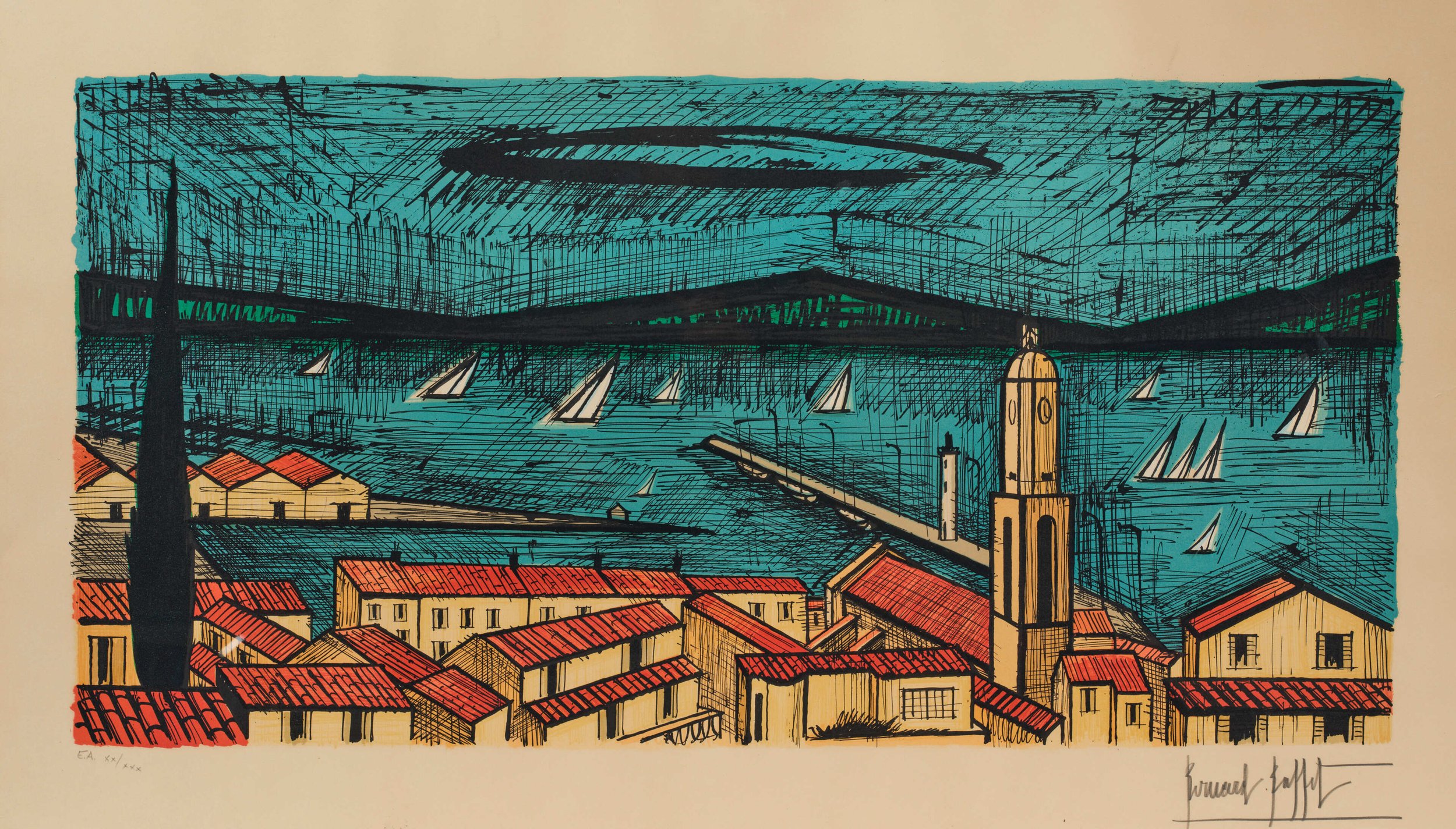 BERNARD BUFFET (1928-1999)Saint-TropezLithogra | Lithographs: bids