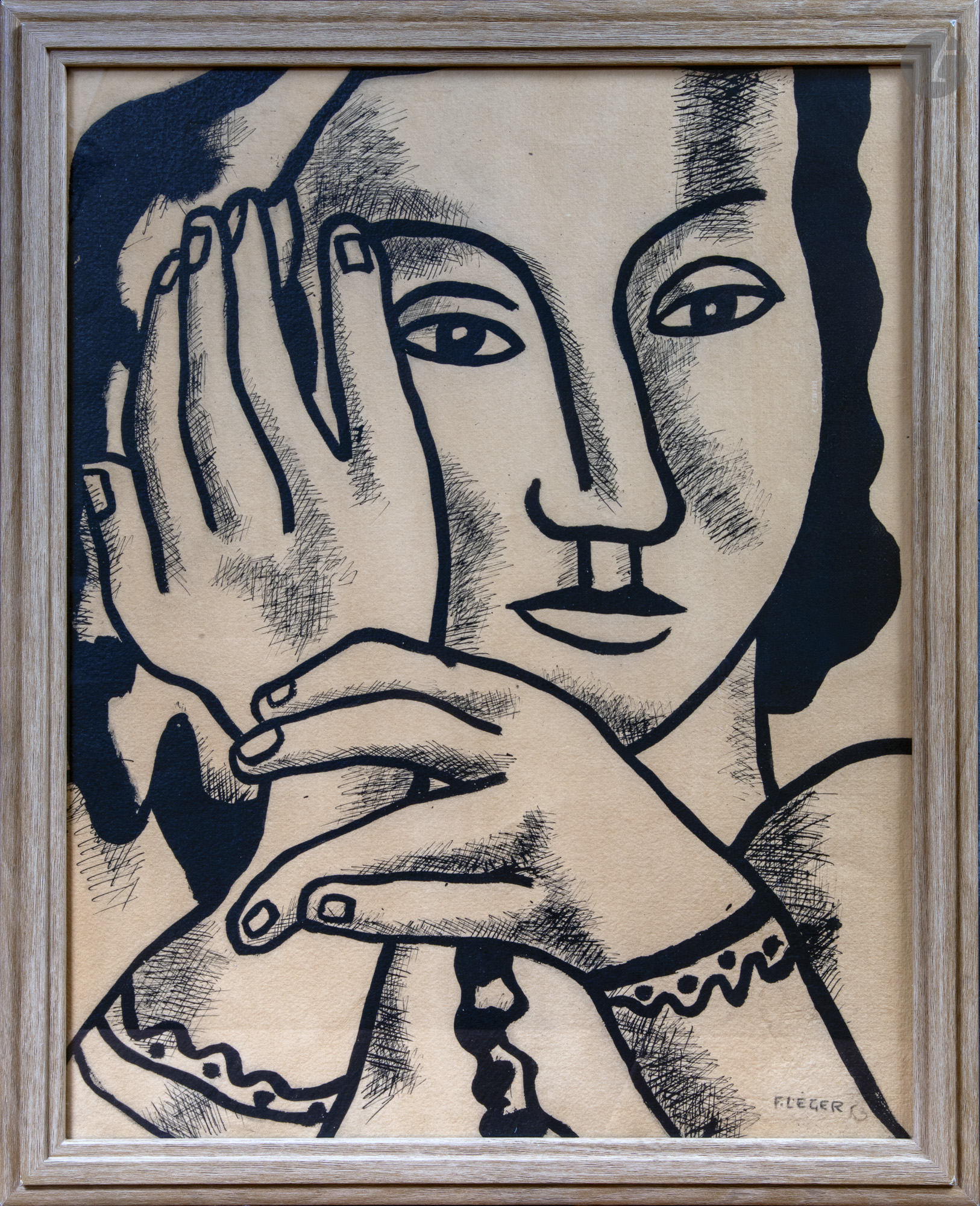 Fernand LÉGER (1881-1955)Portrait of Nadia, 195... | Lithographs: bids