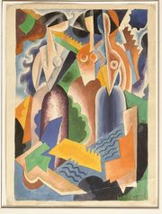 GONTCHAROVA Nathalia (1881-1962)

Les Baigneuses

Gouache...