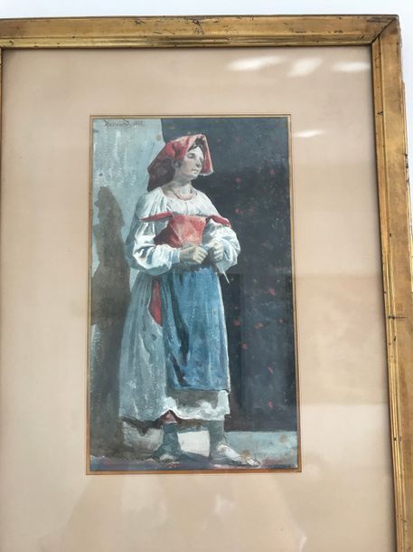 Null Albert Besnard (1849-1934)

Femme au tablier bleu et Femme à la robe jaune.&hellip;