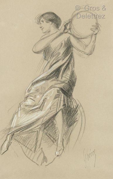 Null Jules CHERET (1839 Paris - 1932 Nice )

The dancer

Charcoal on paper

36 x&hellip;