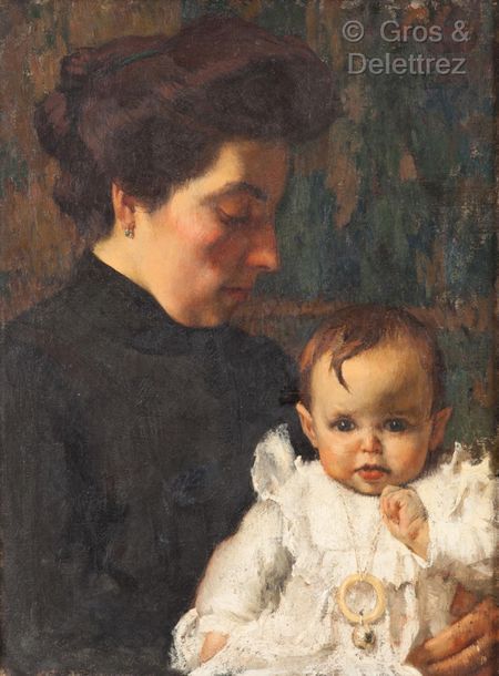 Null Georges LEROUX (1911-1997)

Woman and child

Oil on canvas

Signed on the b&hellip;