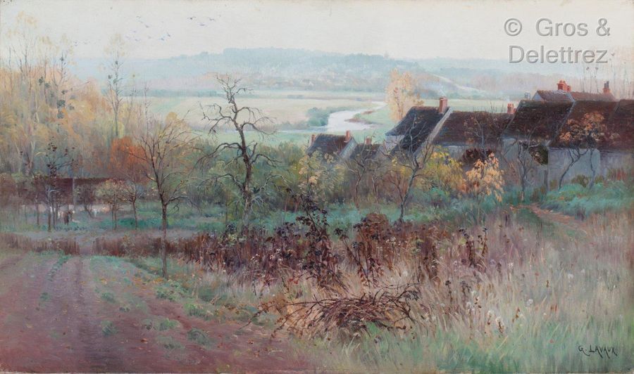 Null Georges Grégoire LAVAUX (1869-1949) 

Country landscape

Oil on canvas

Sig&hellip;