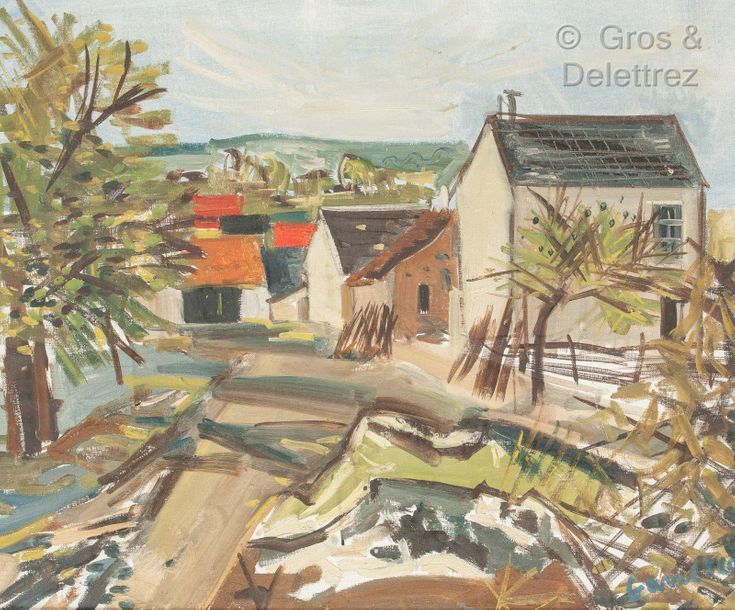 Null 
Alexandre GANESCO (Uccle 1910 - Saujon 1979)




Maison dans un paysage 

&hellip;