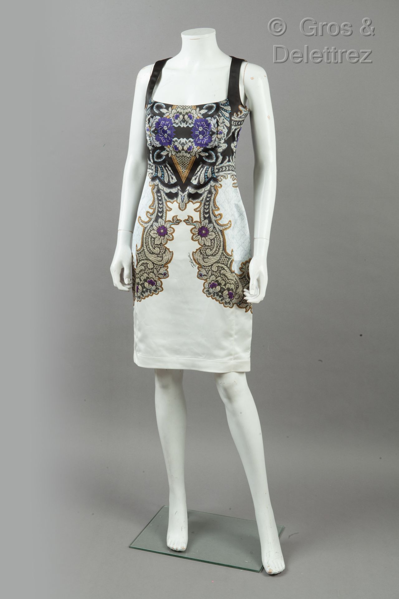 Just CAVALLI Robe sans manche en polyester imprimé d’un motif floral multicolore&hellip;