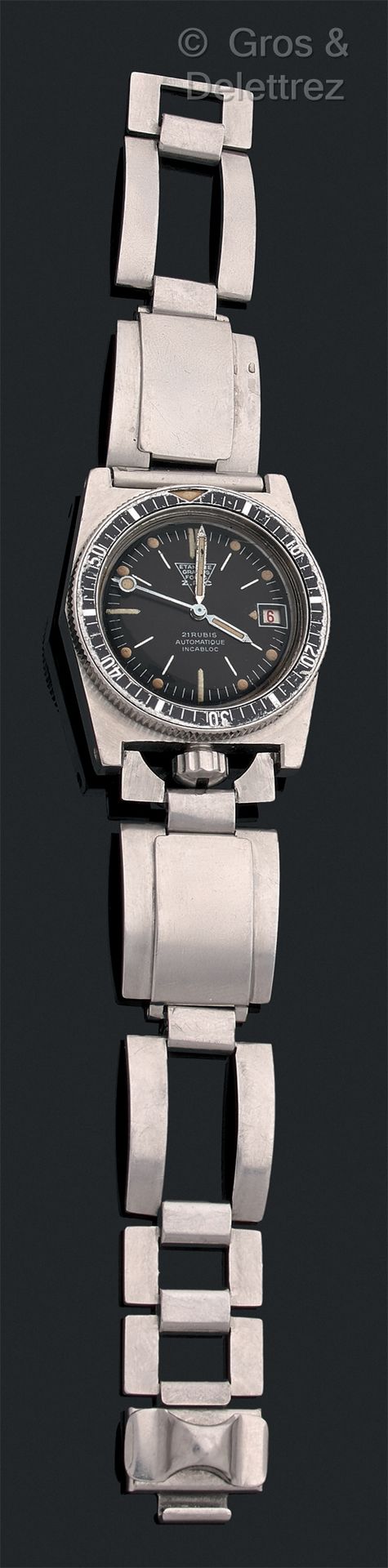 ZRC Grand Fond 300 M.大约在1964年。N°7112455。第二代。

罕见的带日期的自动钢制潜水员模型。漆面表盘上有 "热带 "色泽，混合&hellip;