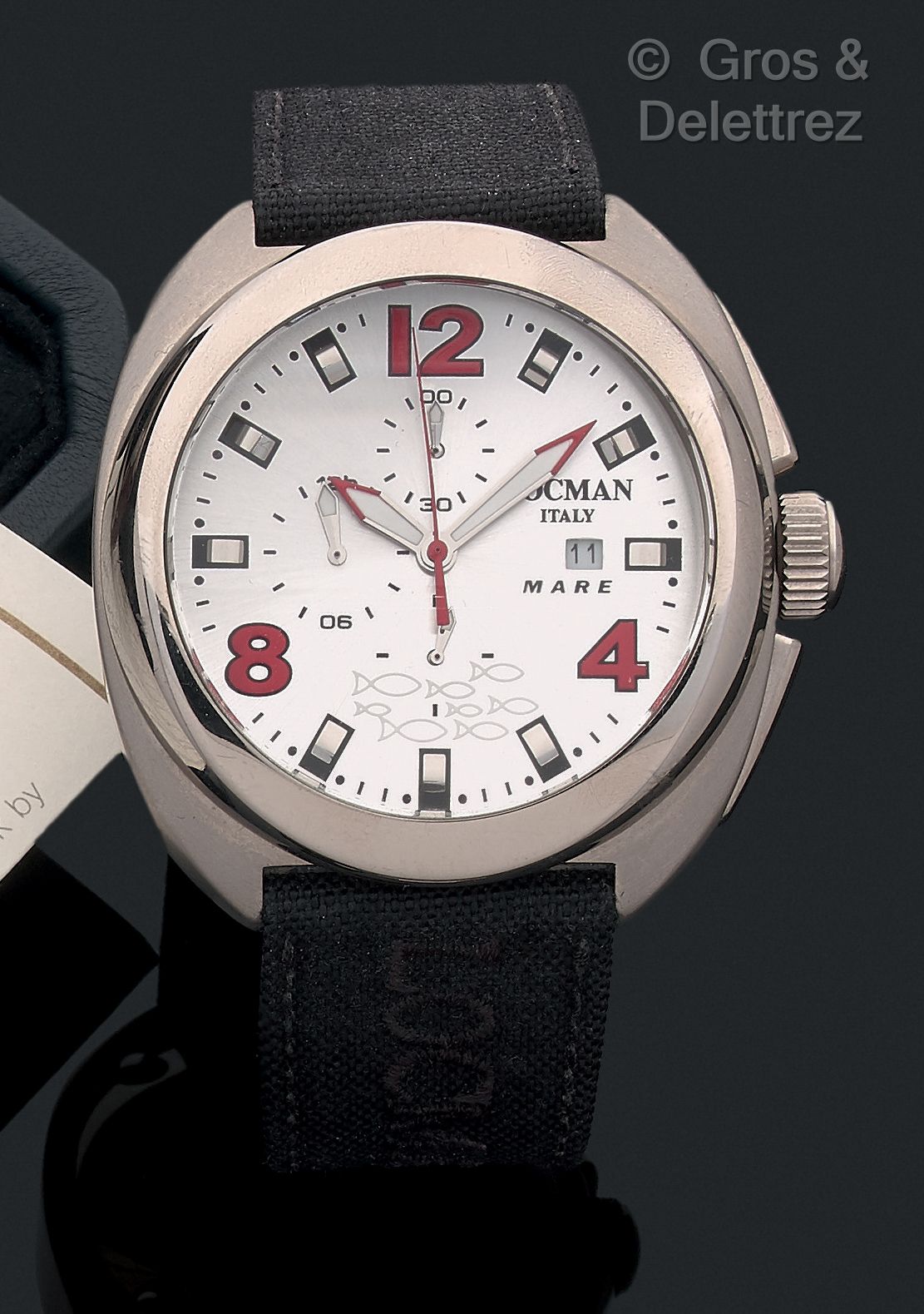 LOCMAN Um 2010. Ref 130 

Herren-Quarz-Chronographenmodell in Stahl. Stahlgraues&hellip;