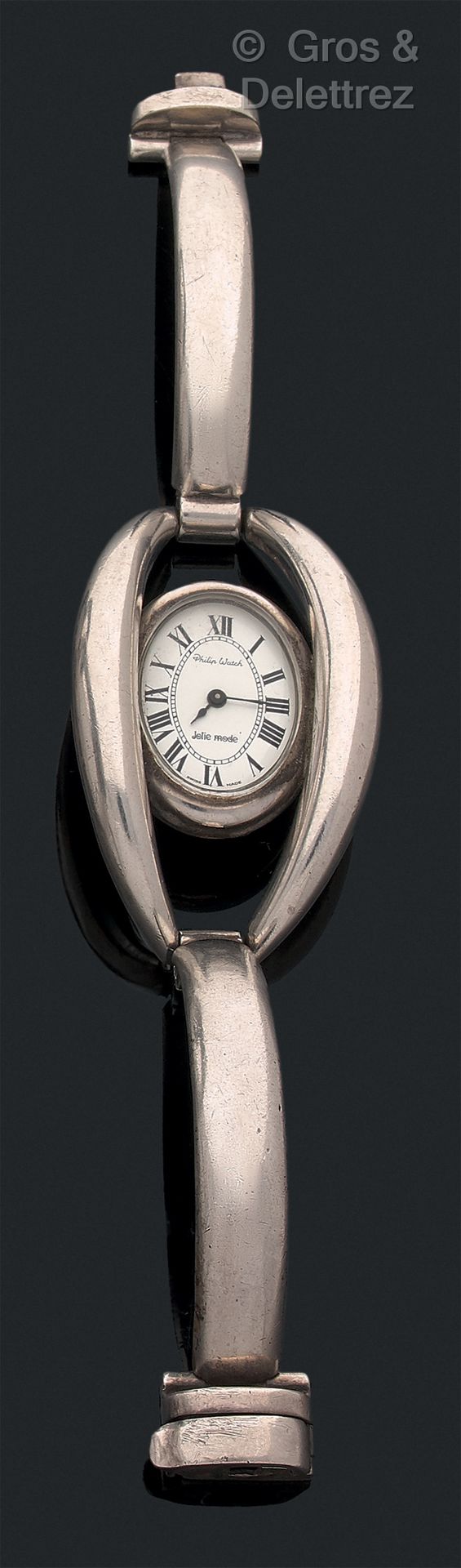 PHILIP WATCH Circa 1970 

Ladies' silver model. White dial, Roman numerals, leaf&hellip;