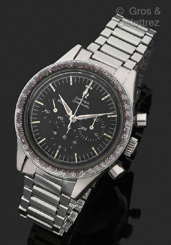 OMEGA 
Speedmaster. Ref 2998/6 About 1961. N°18945586 Steel 3-counter chronograp&hellip;