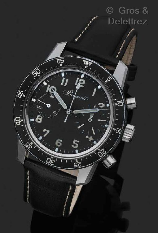 BREGUET Sold in 1986 (Archive) N°B21585. Type XX Flyback. 

Water-resistant stee&hellip;