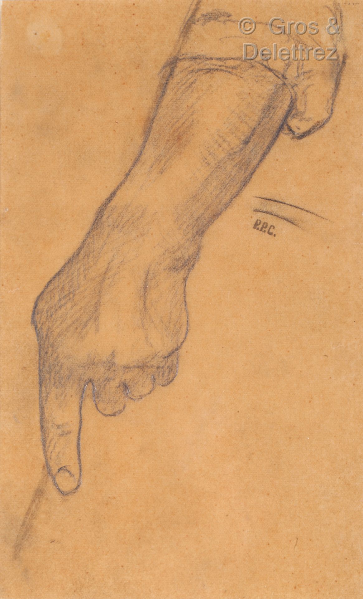 Pierre Puvis de CHAVANNES (1824 - 1898) Study of a hand

Inverted study for Fra &hellip;