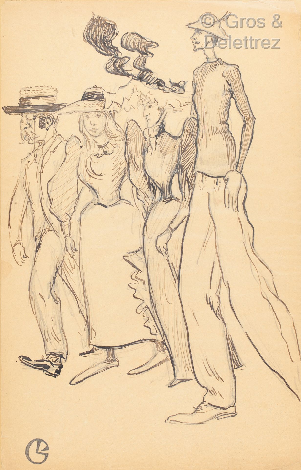 Georges LACOMBE (1868-1916) Richon Brunet, Marthe and Gabrielle Wenger

钢笔和墨水在纸上&hellip;