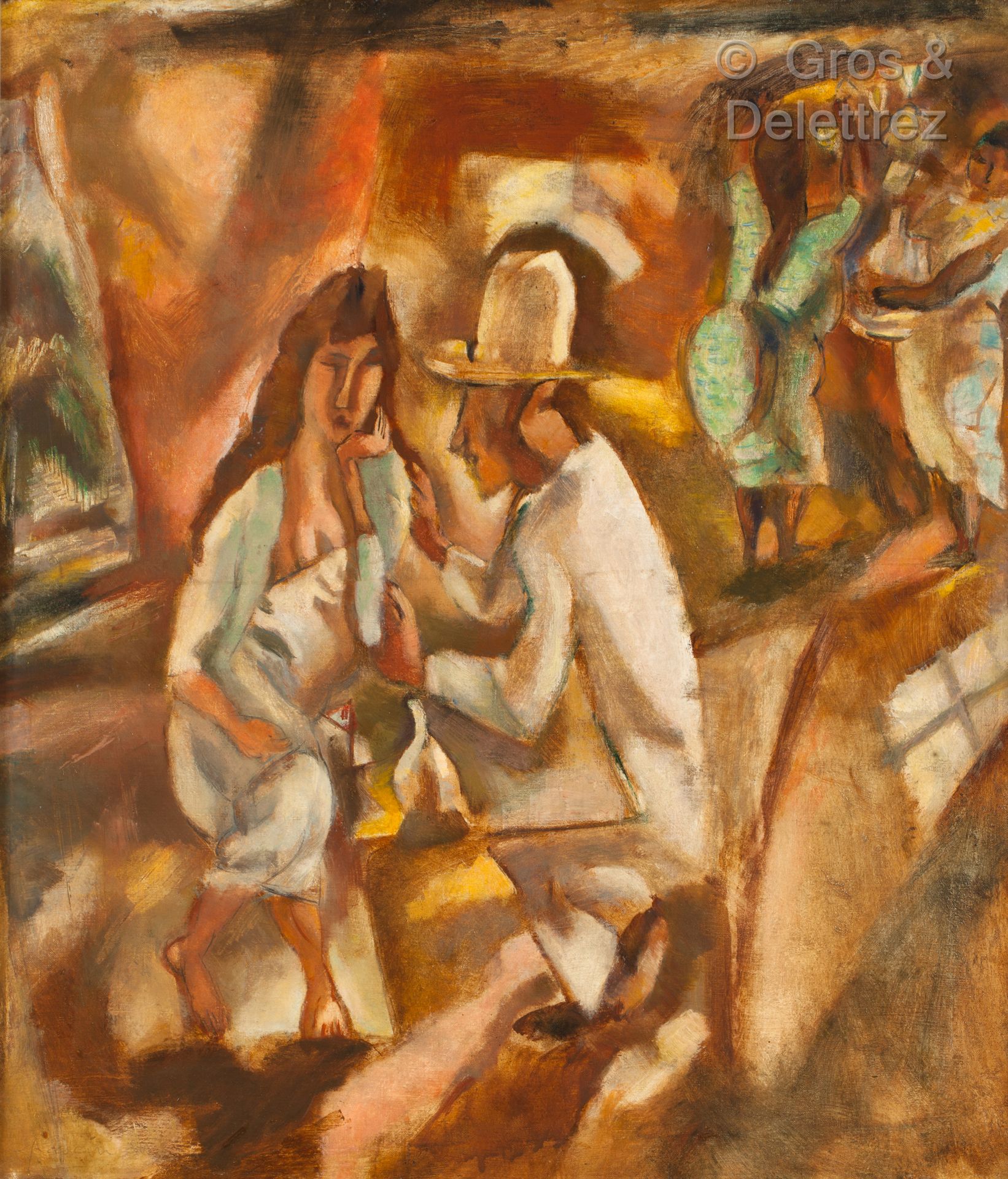 Jules PASCIN (1885-1930) 
Scene in a cabaret in Havana




Oil on canvas. 




S&hellip;