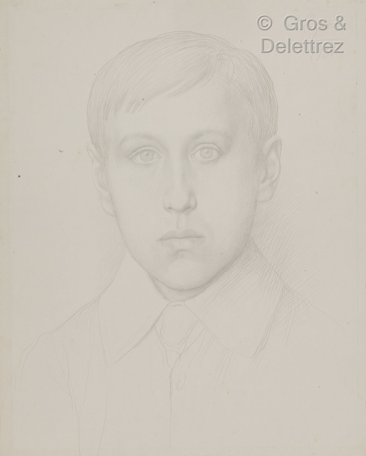 Alphonse LEGROS (Dijon 1837 – 1911 Watford) Portrait de Reu Ben

Pointe d’argent&hellip;