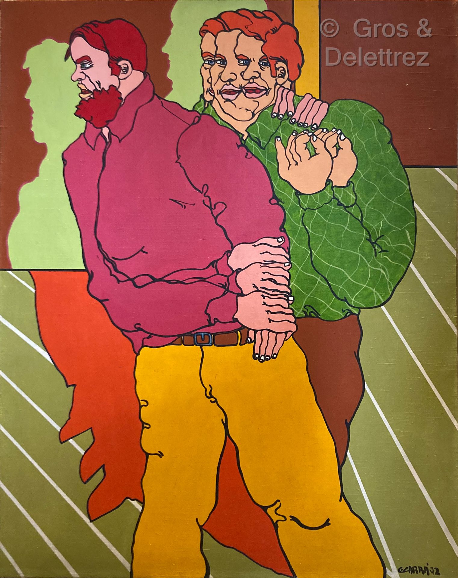 Carmelo CARRA (né en 1945) The two friends

Acrylic on canvas.

Signed and dated&hellip;